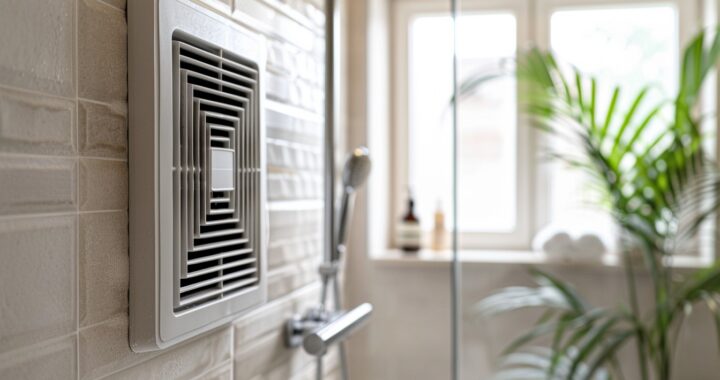 a slightly mouldy bathroom exhaust fan